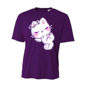 Cute Kitten Angel Performance Sprint T-Shirt