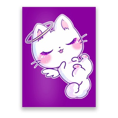 Cute Kitten Angel Poster