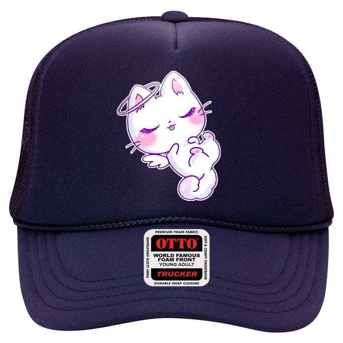 Cute Kitten Angel Trucker Hat