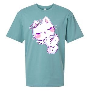 Cute Kitten Angel Sueded Cloud Jersey T-Shirt