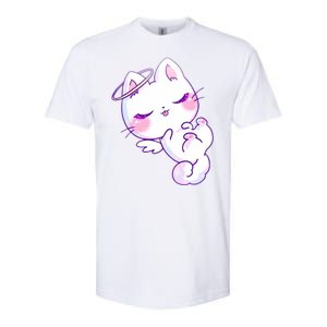 Cute Kitten Angel Softstyle® CVC T-Shirt