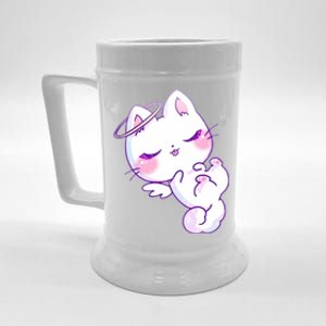 Cute Kitten Angel Beer Stein