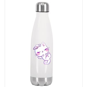 Cute Kitten Angel Stainless Steel Insulated Water Bottle