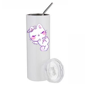 Cute Kitten Angel Stainless Steel Tumbler