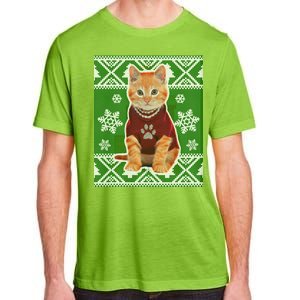 Cute Kitten Ugly Christmas Adult ChromaSoft Performance T-Shirt