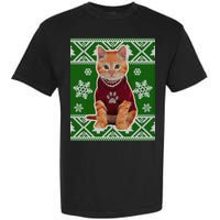 Cute Kitten Ugly Christmas Garment-Dyed Heavyweight T-Shirt