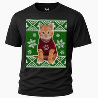 Cute Kitten Ugly Christmas Cooling Performance Crew T-Shirt