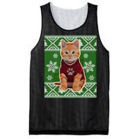 Cute Kitten Ugly Christmas Mesh Reversible Basketball Jersey Tank