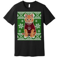 Cute Kitten Ugly Christmas Premium T-Shirt