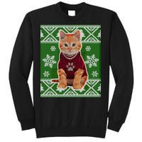 Cute Kitten Ugly Christmas Tall Sweatshirt