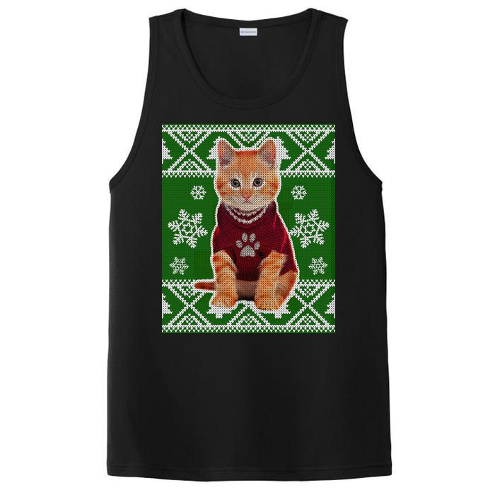 Cute Kitten Ugly Christmas PosiCharge Competitor Tank