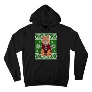 Cute Kitten Ugly Christmas Tall Hoodie