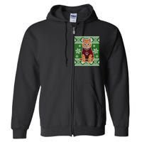 Cute Kitten Ugly Christmas Full Zip Hoodie