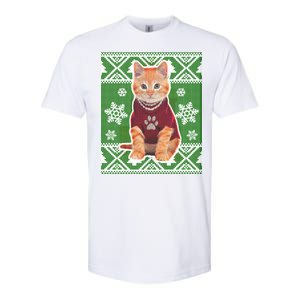 Cute Kitten Ugly Christmas Softstyle CVC T-Shirt