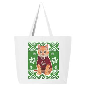 Cute Kitten Ugly Christmas 25L Jumbo Tote