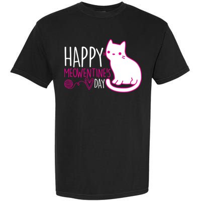 Cute Kitty Cat Valentines Day Meowtines Garment-Dyed Heavyweight T-Shirt
