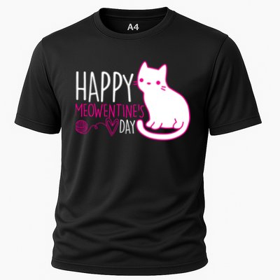 Cute Kitty Cat Valentines Day Meowtines Performance Shirt
