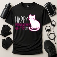 Cute Kitty Cat Valentines Day Meowtines Cooling Performance Crew T-Shirt