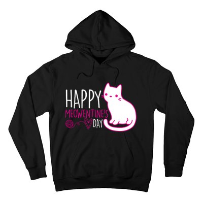 Cute Kitty Cat Valentines Day Meowtines Hoodie