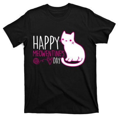 Cute Kitty Cat Valentines Day Meowtines T-Shirt