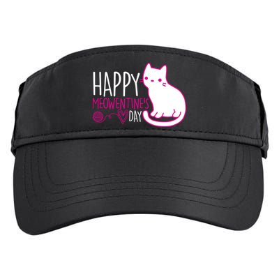 Cute Kitty Cat Valentines Day Meowtines Adult Drive Performance Visor