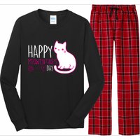 Cute Kitty Cat Valentines Day Meowtines Long Sleeve Pajama Set