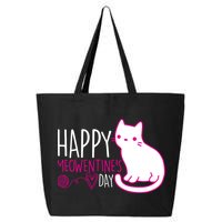 Cute Kitty Cat Valentines Day Meowtines 25L Jumbo Tote