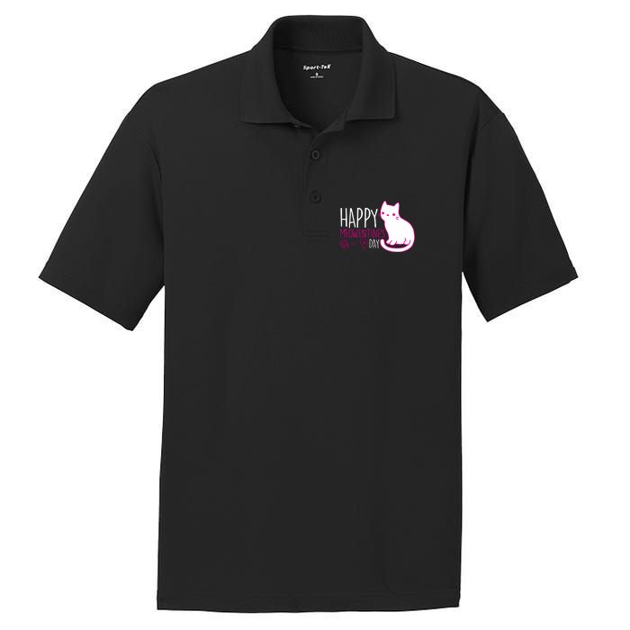 Cute Kitty Cat Valentines Day Meowtines PosiCharge RacerMesh Polo