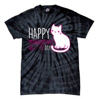 Cute Kitty Cat Valentines Day Meowtines Tie-Dye T-Shirt