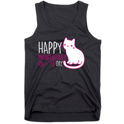 Cute Kitty Cat Valentines Day Meowtines Tank Top