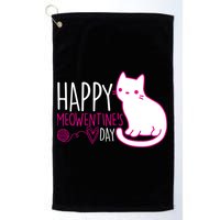 Cute Kitty Cat Valentines Day Meowtines Golf Towel