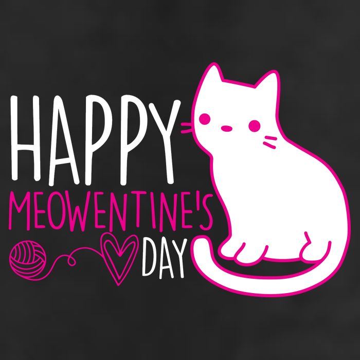Cute Kitty Cat Valentines Day Meowtines Golf Towel