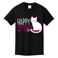 Cute Kitty Cat Valentines Day Meowtines Kids T-Shirt