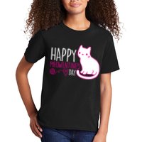 Cute Kitty Cat Valentines Day Meowtines Kids T-Shirt