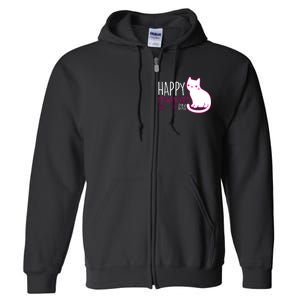 Cute Kitty Cat Valentines Day Meowtines Full Zip Hoodie