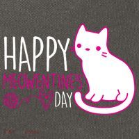 Cute Kitty Cat Valentines Day Meowtines Cotton Canvas Backpack