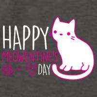 Cute Kitty Cat Valentines Day Meowtines Vector Backpack