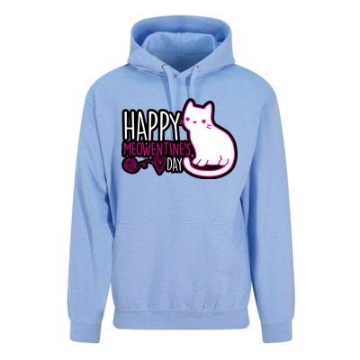 Cute Kitty Cat Valentines Day Meowtines Unisex Surf Hoodie