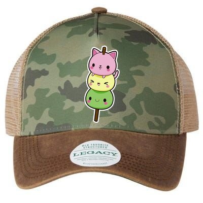 Cute Kitty Dango Ice Cream Cone Legacy Tie Dye Trucker Hat