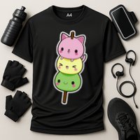 Cute Kitty Dango Ice Cream Cone Performance Shirt