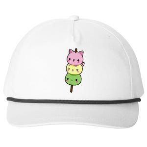 Cute Kitty Dango Ice Cream Cone Snapback Five-Panel Rope Hat