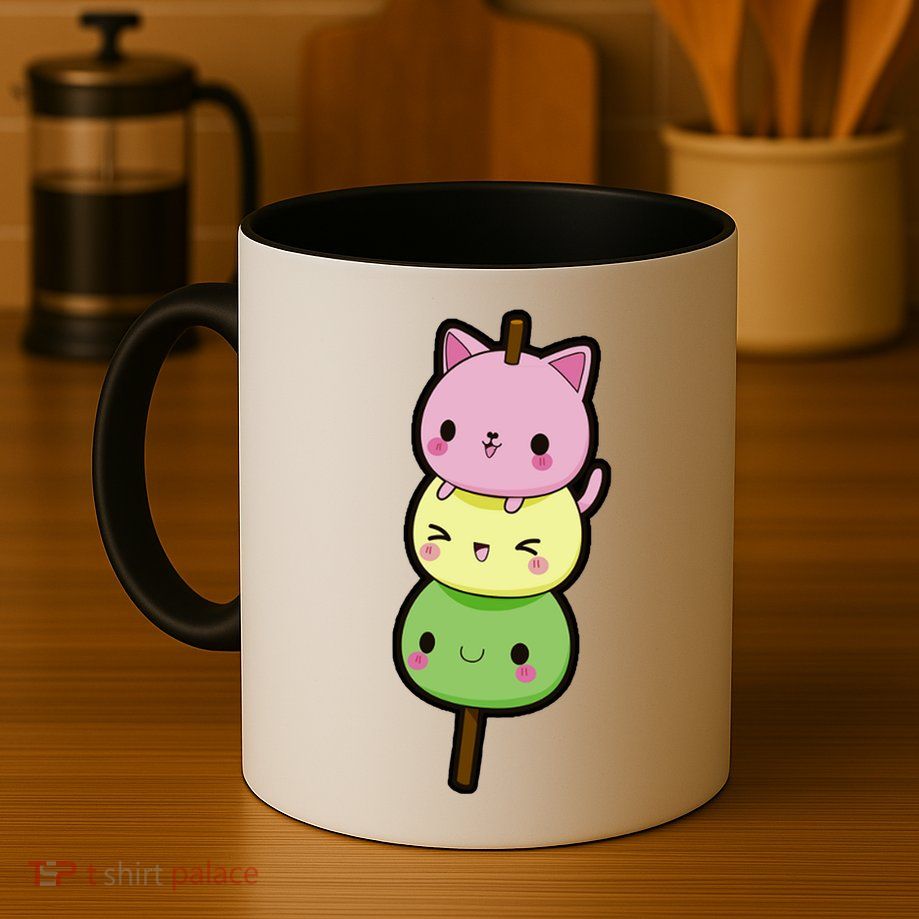 Cute Kitty Dango Ice Cream Cone Mug