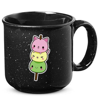 Cute Kitty Dango Ice Cream Cone 15oz Campfire Ceramic Mug