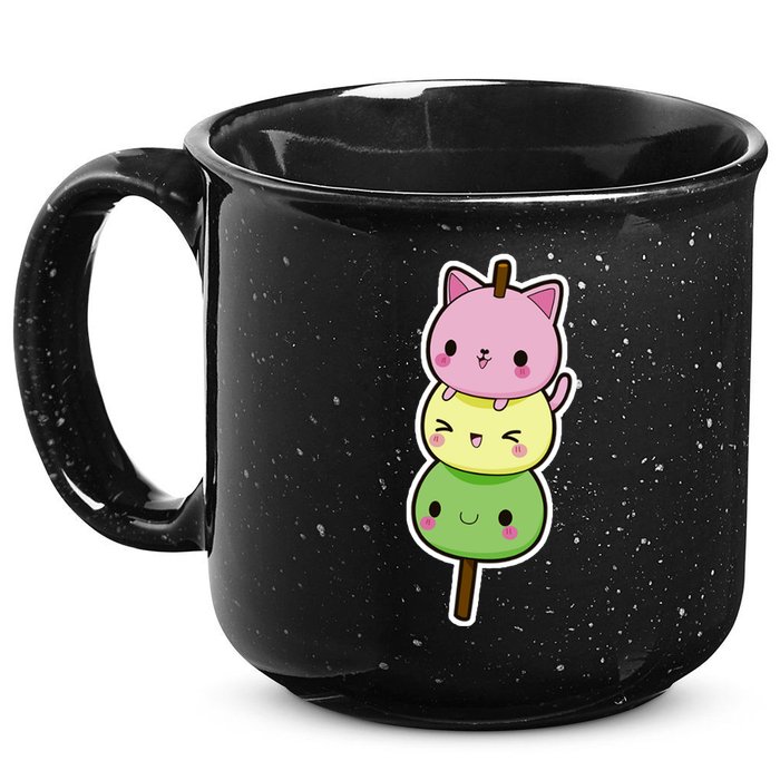 Cute Kitty Dango Ice Cream Cone 15oz Campfire Ceramic Mug