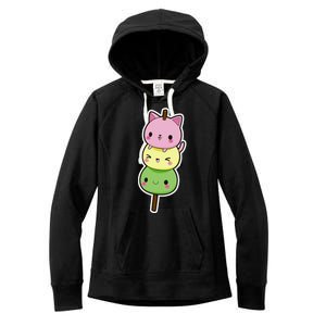 Cute Kitty Dango Ice Cream Cone Women's Fleece Hoodie