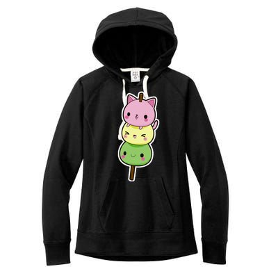 Cute Kitty Dango Ice Cream Cone Women's Fleece Hoodie