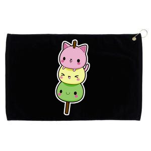 Cute Kitty Dango Ice Cream Cone Grommeted Golf Towel