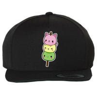 Cute Kitty Dango Ice Cream Cone Wool Snapback Cap