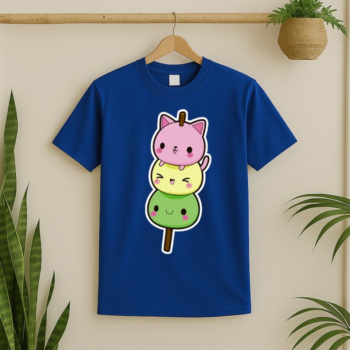 Cute Kitty Dango Ice Cream Cone T-Shirt