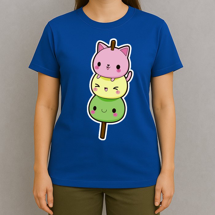 Cute Kitty Dango Ice Cream Cone T-Shirt
